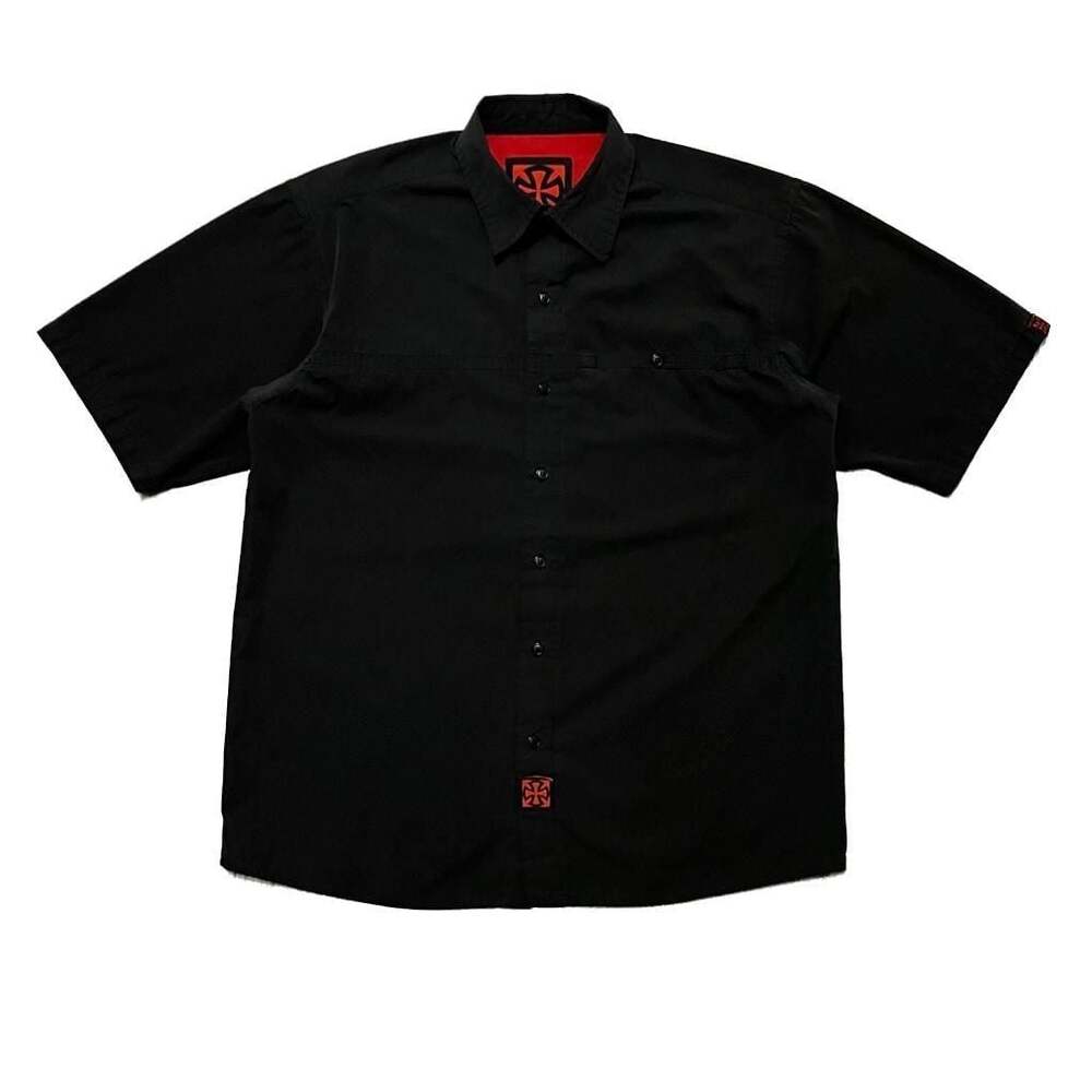Independent Truck Company Men's Short Sleeve Button-Down Shirt